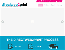 Tablet Screenshot of directweb2print.com